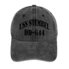 Berets USS Stembel (DD-644) Store statku Cowboy Hat Hap Hood Visor Termal Caps Women Men's