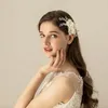 Hair Clips O565 Delicate Wedding Bridal Comb Chiffon Flowers Crystal Beading Handmade Bridesmaid Women Pageant Perform Prom Headpiece