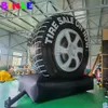 wholesale Commercial use 6mH (20ft) with blower giant inflatable tire balloon model customized car wheel on truck for advertising