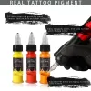 Boren 15 ml 14 kleuren tattoo-inktpigment met doos Body Art Tattoo Kits Professionele schoonheidsverven Make-up Tattoo Supplies Semipermanent