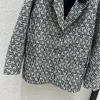 Designer de vestes pour femmes Milan Runway 2024 Nouveau Spring V Neck Neck Long Sleeve Brand de style manteaux de style Designer Extérieur 0303-2 0nw1