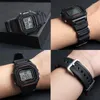 Watch Bands High Quality Rubber Watchband For Casio W218h AE-1200/1100 SGW-300 MRW-200 / F-108 Waterproof Resin Silicone Dust-Free Strap