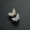 Beliebtes Design Hip Hop Großhandel Iced Out VVS Moissanit Diamant Schmetterling Sterling Silber High Jewelry Ring