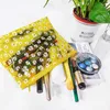 Sacs à cosmétiques Sac Transparent Daisy PVC Maquillage Clair Beauté Petite Toilette Femme