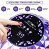 216W Nail Dryer UV LED Lamp for Curing All Gel Polish With Motion Sensing Professional Manicure Salon Tool Equipment 240229