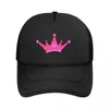 Y2K Roze Prinses Tiara Paarse Baseball Cap Vader Hoed Luxe Hoed Strandtas Snap Back Hoed Mannen Dames 240301