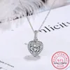 Pendants Top Quality 925 Sterling Silver Forever Love Heart Big Single Cz Charm Pendant Necklace Dainty Jewelry For Women Lady Valentine