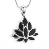 Pendentif Colliers Personnalisé Lotus Urn Collier Crémation Bijoux En Acier Inoxydable Humain / Pet Cendres Titulaire Vis Ouvert Memorial Keepsake