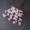6 widelca brzoskwiniowa imitacja Chińskie meble dekoracja ślubna sztuczna wiązka kwiatowa jedwab 240301