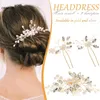 Pinces à cheveux perles d'eau douce peigne cristal bâtons de mariage ensemble Barrettes épingles à cheveux bijoux casque accessoires chapeaux