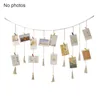 Frames Tassels Rope Home Office Hanging Picture Bedroom Gift Wall Decor DIY With Clips Living Room Dormitory Display Po Frame Set