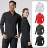 Mens Sports TShirt Long Sleeve Top Gym Clothing Fitness Compression Shirt Half Zip Pullover Quick Dry Sportswear 240223