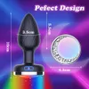 Vibrant Butt Plug LED Light Anal APP Vibrateur Prostate Masseur pour Hommes Télécommande Vagin Vibrateur Anal Sex Toys pour Femmes 240227