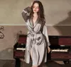 Women039s Sleepwear Silk Robes For Women Kimono Bathrobe Female Intimate Lingerie Home Wear Deep V Sexy Bridesmaid Robe Dropwom6897920