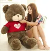 2024 New Arrival Teddy Bear 80 Cotton Light Brown Giant 406080cm Cute Plush Teddy Bear Huge Soft