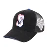 Casquettes de baseball design de mode broderie 3d casquette de baseball 5 panneaux maille chapeaux de camionneur personnalisés