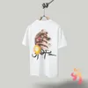 24ss T-shirts Mannen Vrouwen Kleding Zomer T-shirts Katoen Graffiti Hiphop Korte Mouw Top Tees