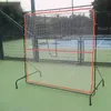 Tennis Rebound Net and Frame Pitchback Bounceback Screen Racquet Sports Ball Wall Portable Training Practice Rebounder 240223