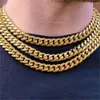 Hurtownia Choker Hip Hop 925 srebrny srebrny 14K 18K Gold Chunky Custom Cuban Link Sain Naszyjnik Miami Cuban Chain Women