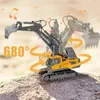 24G RC Excavator Çocuklar Uzaktan Kumanda Modeli Otomobil Mühendisliği Döküm Kamyonu Buldozer Yüksek Teknoloji Oyuncakları 240228