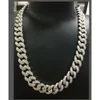 Fábrica personaliza hip hop grossa 19mm 20mm 22mm VVs Moissanite Diamond Chain Link Chain Men OEM 925 Silver Iced Out Bracelet Cuban