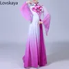 Abbigliamento da palco Maniche fresche ed eleganti Abiti da ballo Stile cinese Abito da ballo Hanfu Costumi classici da donna