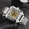 24% di sconto su orologio da guardia femminile Top Top Top New Arrival Man Classic Mechanical Movimento meccanico Bracciale in acciaio inossidabile Nuovi arrivi Regalo d'oro del polso