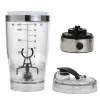 Blenders 450Ml Electric Protein Shaker Usb Shaker Bottles Milk Coffee Blender Water Bottle Movement Vortex Tornado Smart Mixer