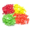 Benodigdheden Vogelclipring Plastic voetringen Kleurrijke Acacia Kanarie Alle soorten vogels Clip Beenbanden 2,7 mm 3 mm 4 mm 4,5 mm 5 mm 100 stks / set