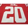 2324 Red Ole Miss Rebels #20 Shea Patterson Ole Miss Rebels Alumni College Jersey S-4XLor custom any name or number jersey