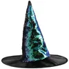 Berets Halloween Decorations Cosplay Party Witch Hat Girl Caps Fabric Decoratieve verkleeding