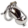 Anti off Spiked ring Male chastity device with catheter stainless steel penis lock chastity urethral penis ring chastity belt Sex toy man