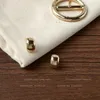 Baumelnde Ohrringe Einfache Doudou S925 Silber Pin vergoldet 14K Echtgold Ohrstecker Damen koreanische Version Fabrik