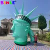 Jumbo 6mh (20 قدمًا) مع تمثال عملاق منفاخ من Liberty Head Balloon Man Sculpture للإعلان والديكور