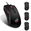 Mice A869 HXSJ Colorful Glow Game Mouse, Esports Wired Mouse, DPi, 4speed adjustable up to 3200dpi