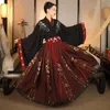 Chinese Traditional Hanfu Costume Woman Ancient Han Dynasty Dress Oriental Princess Lady Elegance Tang Dance Wear 240220