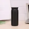 Vattenflaskor bärbar isolerad kopp med platt lock återanvändbar värmebeständig flaska för hembilskontor
