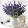 12Heads Artificial flowers PE Lavender Fake Flower Wedding Flower Bouquet kunstbloemen artificial grass fake plants 2024303