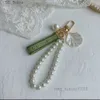 Keychains Lanyards Designer Luxury female ring Pearl green GGG couple gift nice 240303