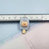 매력 10pcs 귀여운 동물 토끼 곰 아이스크림 펜던트 보석 소개 DIY 수제 귀걸이 키 체인 명확한 수지 매력