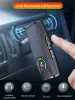 Altavoces Audio estéreo Receptor Bluetooth BT5.0 Audio Música Adaptador AUX para auriculares con conector de 3,5 mm Altavoz del coche Soporte manos libres Tarjeta TF