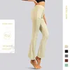 Pantalons pour femmes Dance Bell Bottoms pour femmes Minceur Exercice Fitness Sensation nue Yoga Show Automne et hiver