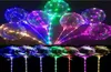 Светодиодные мигающие воздушные шары, ночное освещение, шарик Бобо, многоцветный декоративный воздушный шар, свадебные декоративные яркие легкие воздушные шары с палкой2622093