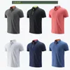 LL Outdoor Men's Polo Shirt Mens Quick Dry Sweat-wicking Short Top Male Short Sleeve High Quantity