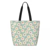 Shopping Bags Custom Orla Kiely Linear Stem Canvas Women Reusable Big Capacity Grocery Shopper Tote