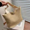 Abendtaschen Summer Vine Woven Bucket Bag für Frauen Urlaub Beachtagram Schulterhandtasche