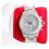 Out Diamond Moissanite Watch Iced Designer Mens Watch 904L High Quality 7750 Automatic Movement Watches Orologio. 3000