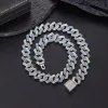 collier de bijoux de créateur chaînes pour hommes chaîne 15mm moissanite bracelet hommes argent chaîne à maillons cubains passe testeur de diamant GRA VVS moissanite collier cubain