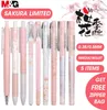 Mg sakura pembe sevimli kawaii kalem seti siyah jel mürekkep kalemleri 05mm 038mm Okul malzemeleri için geri çekilebilir Gelpen kırtasiye silindiri y20076115442