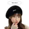 Berets Frauen Winter Baskenmütze Weiche Plüsch Dicke Wärme Retention Gestrickte Hut Japanses Stil Maler Elastische Dekorative Dame Cap Beanie